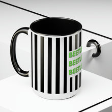 Load image into Gallery viewer, Beetlejuice Black Accent Coffee Mug, 15oz