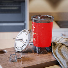 Load image into Gallery viewer, Merry And Bright Red Suave Acrylic Cup 16oz