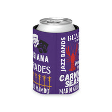 Load image into Gallery viewer, Mardi Gras Feelz (Purple) Can Coozie