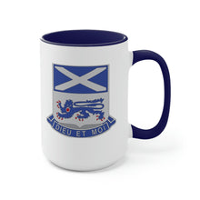Load image into Gallery viewer, 156 Regiment Crest Two-Toned Navy Mug, 15oz