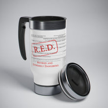 Load image into Gallery viewer, R.E.D. DD214 Stainless Steel Travel Mug with Handle, 14oz