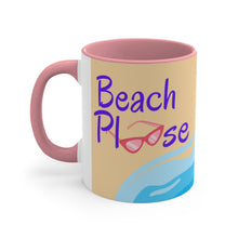 Load image into Gallery viewer, Beach Please Pink Accent Mug, 11oz
