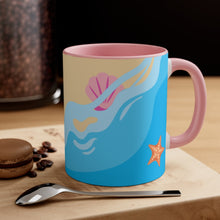 Load image into Gallery viewer, Beach Please Pink Accent Mug, 11oz