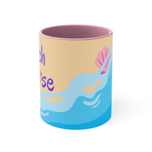 Load image into Gallery viewer, Beach Please Pink Accent Mug, 11oz