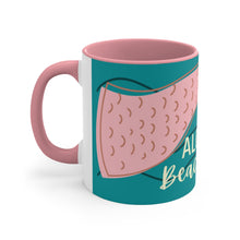 Load image into Gallery viewer, Aloha Beaches! Pink Accent Mug, 11oz