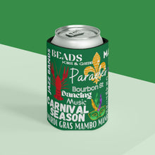Load image into Gallery viewer, Mardi Gras Feelz (Green) Can Coozie