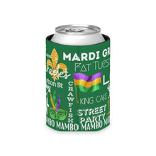 Load image into Gallery viewer, Mardi Gras Feelz (Green) Can Coozie