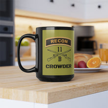 Load image into Gallery viewer, RECON 11B with "Your Name" Black Mug, 15oz
