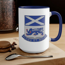 Load image into Gallery viewer, 156 Regiment Crest Two-Toned Navy Mug, 15oz