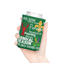 Load image into Gallery viewer, Mardi Gras Feelz (Green) Can Coozie
