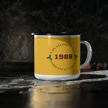 Load image into Gallery viewer, Nakatomi Plaza Christmas Party Enamel Camp Cup 12oz