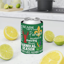 Load image into Gallery viewer, Mardi Gras Feelz (Green) Can Coozie