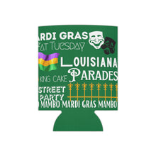 Load image into Gallery viewer, Mardi Gras Feelz (Green) Can Coozie