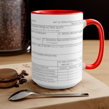 Load image into Gallery viewer, DD214 R.E.D. Red Two-Tone Mugs, 15oz