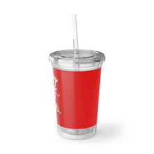 Load image into Gallery viewer, Merry And Bright Red Suave Acrylic Cup 16oz