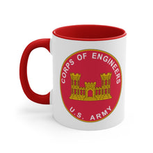 Load image into Gallery viewer, Corps of Engineers Red Accent Mug, 11oz