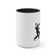 Load image into Gallery viewer, Gomez and Morticia on Two-Tone Coffee Mugs, 15oz