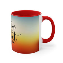 Load image into Gallery viewer, Sunrise, Sunburn, Sunset, Repeat. Red Accent Mug, 11oz