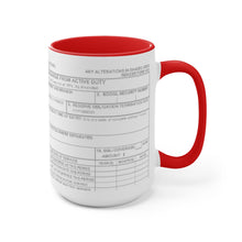 Load image into Gallery viewer, DD214 R.E.D. Red Two-Tone Mugs, 15oz