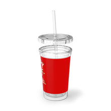 Load image into Gallery viewer, Merry And Bright Red Suave Acrylic Cup 16oz