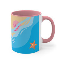 Load image into Gallery viewer, Beach Please Pink Accent Mug, 11oz