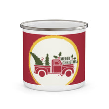 Load image into Gallery viewer, Red Truck Camping Mug 12oz