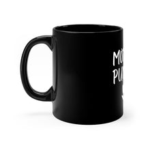 Load image into Gallery viewer, *Morning Pumpkin* Over Creepy Grin Black Mug 11oz