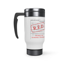 Load image into Gallery viewer, R.E.D. DD214 Stainless Steel Travel Mug with Handle, 14oz