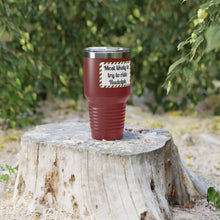 Load image into Gallery viewer, Most Likely To Try To Ride Rudolph Ringneck Tumbler, 30oz