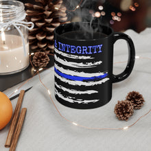 Load image into Gallery viewer, Thin Blue Line Honor & Respect Black Mug 11oz
