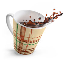 Load image into Gallery viewer, Plaid Latte Mug 12oz
