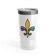 Load image into Gallery viewer, Mardi Gras Fleur-de-lis Ringneck Tumbler, 20oz
