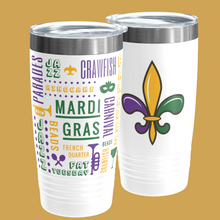 Load image into Gallery viewer, Mardi Gras Fleur-de-lis Ringneck Tumbler, 20oz
