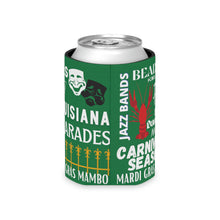 Load image into Gallery viewer, Mardi Gras Feelz (Green) Can Coozie
