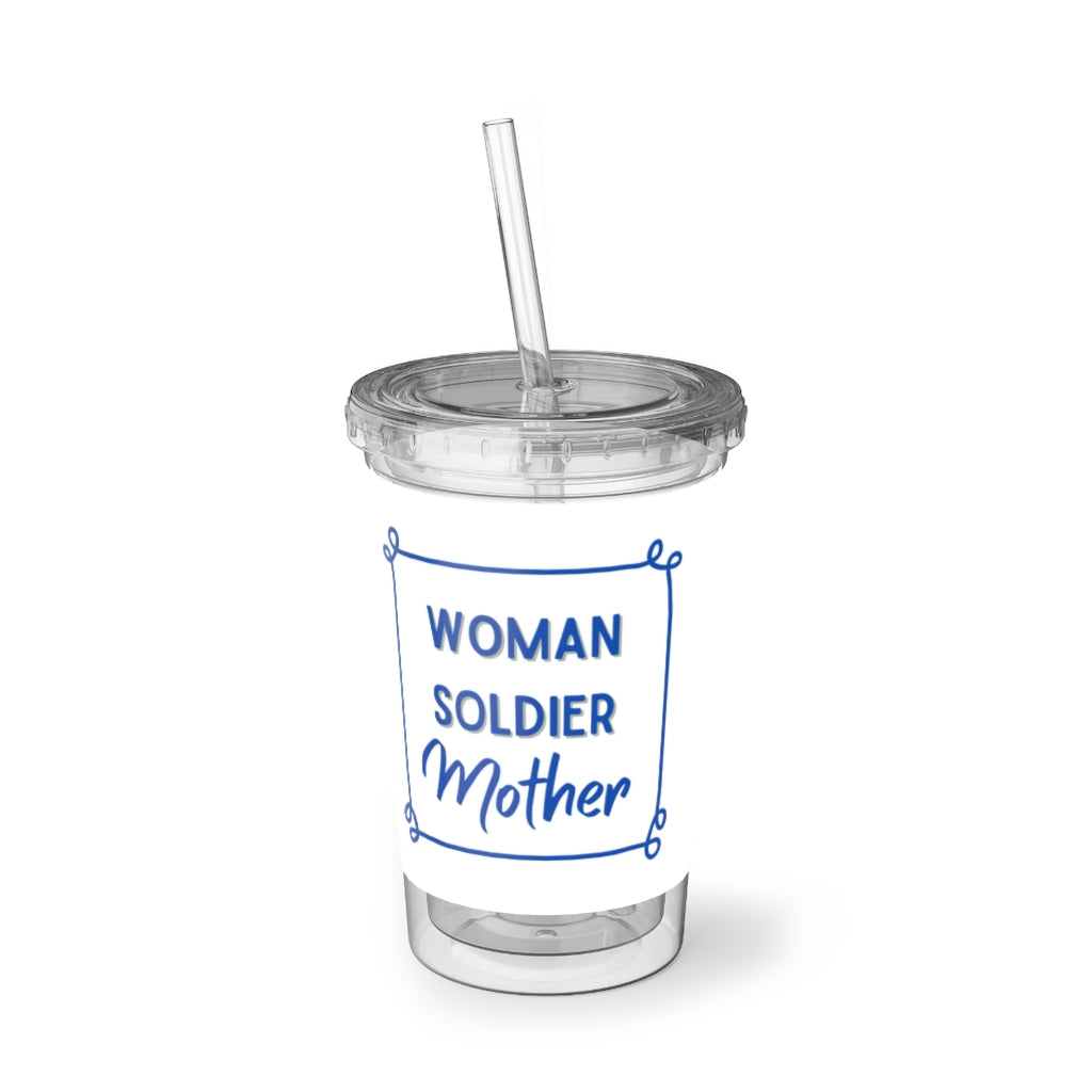 Woman Soldier Mother Suave Acrylic Cup