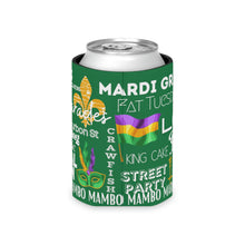 Load image into Gallery viewer, Mardi Gras Feelz (Green) Can Coozie
