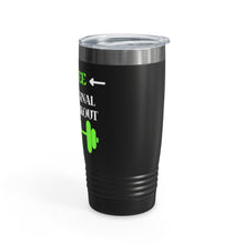 Load image into Gallery viewer, Coffee. The Original Pre-Workout  Black Ringneck Tumbler, 20oz
