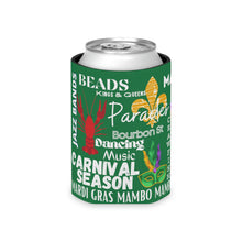 Load image into Gallery viewer, Mardi Gras Feelz (Green) Can Coozie
