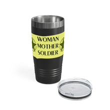Load image into Gallery viewer, Woman Mother Soldier Ringneck Tumbler, 20oz
