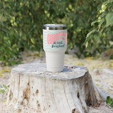 Load image into Gallery viewer, Aloha Beaches! White Ringneck Tumbler, 30oz
