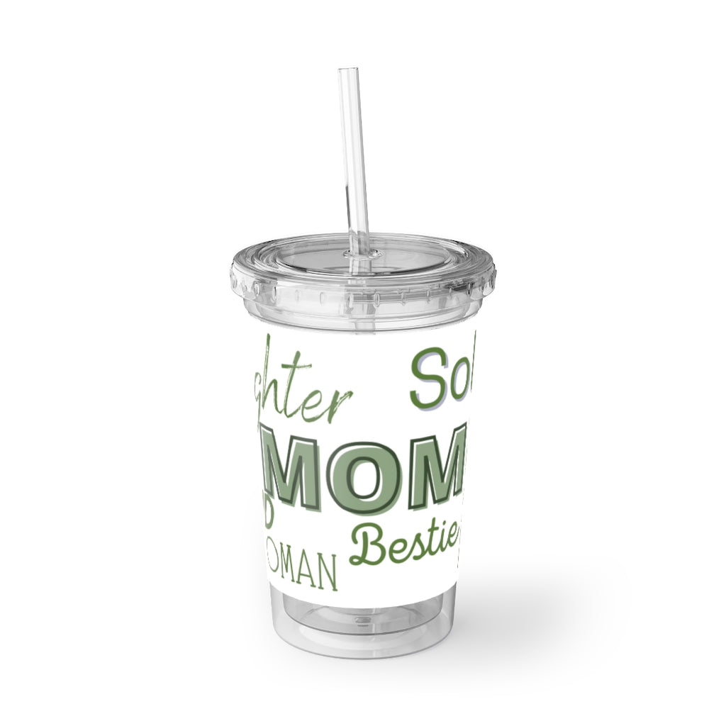The Best Title is Mom (Green) Suave Acrylic Cup