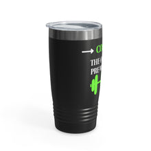 Load image into Gallery viewer, Coffee. The Original Pre-Workout  Black Ringneck Tumbler, 20oz
