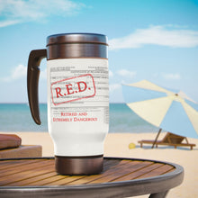 Load image into Gallery viewer, R.E.D. DD214 Stainless Steel Travel Mug with Handle, 14oz
