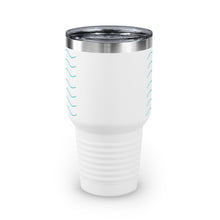 Load image into Gallery viewer, Aloha Beaches! White Ringneck Tumbler, 30oz
