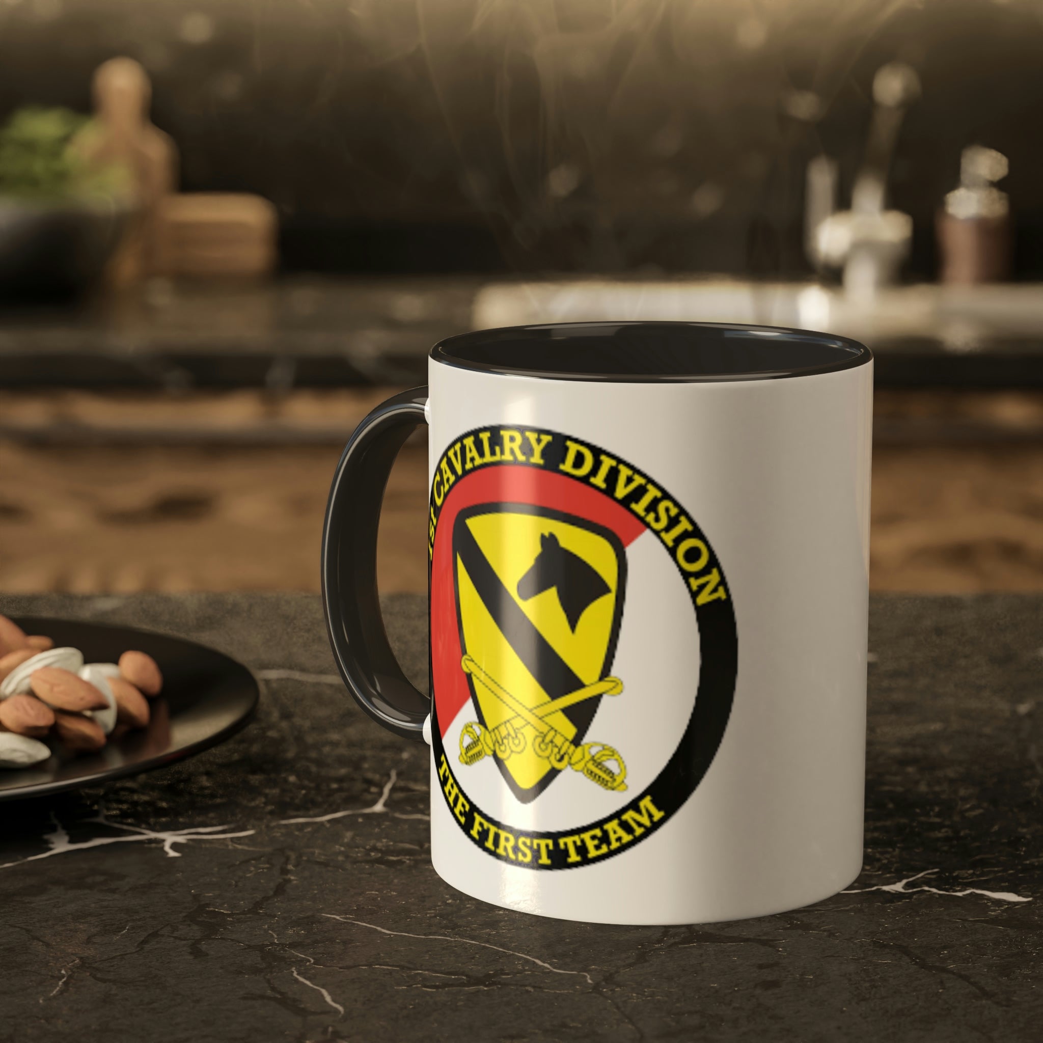 1st Calvary Black Accent Mugs, 11oz – CCrowder Co