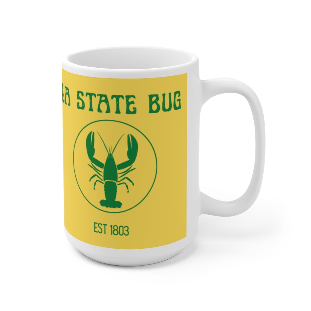 LA State Bug Crawfish (Yellow/Green) Mug 15oz