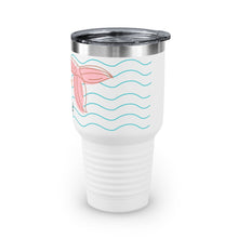 Load image into Gallery viewer, Aloha Beaches! White Ringneck Tumbler, 30oz
