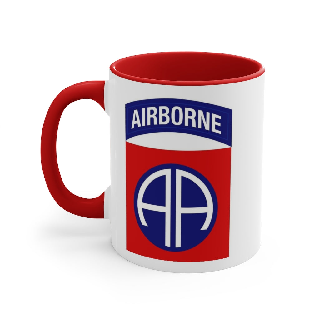 Airborne Red Accent Mug, 11oz  CCrowder Co.