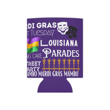 Load image into Gallery viewer, Mardi Gras Feelz (Purple) Can Coozie
